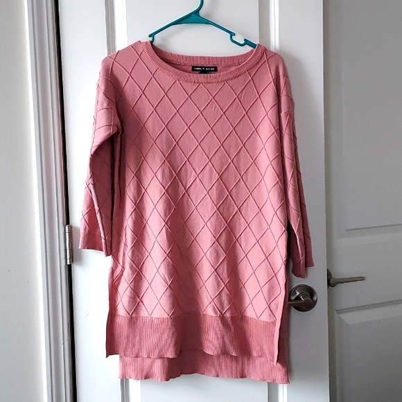 Cable & Gauge long sleeve top sweater Pink s/p - Picture 1 of 12